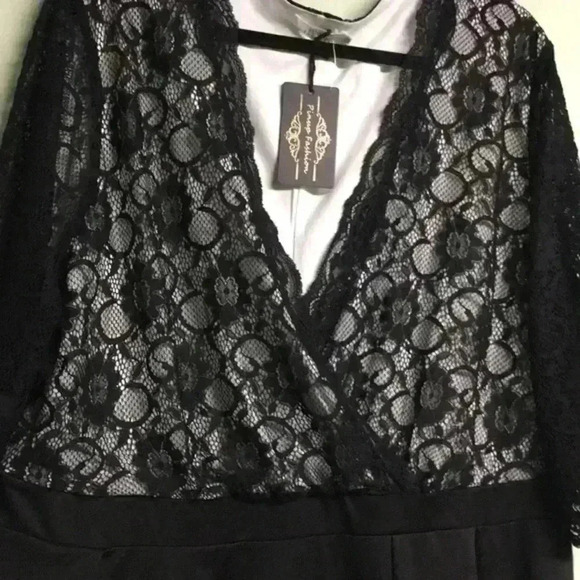 Pinup Fashion Black Lace Dress - Picture 5 of 9